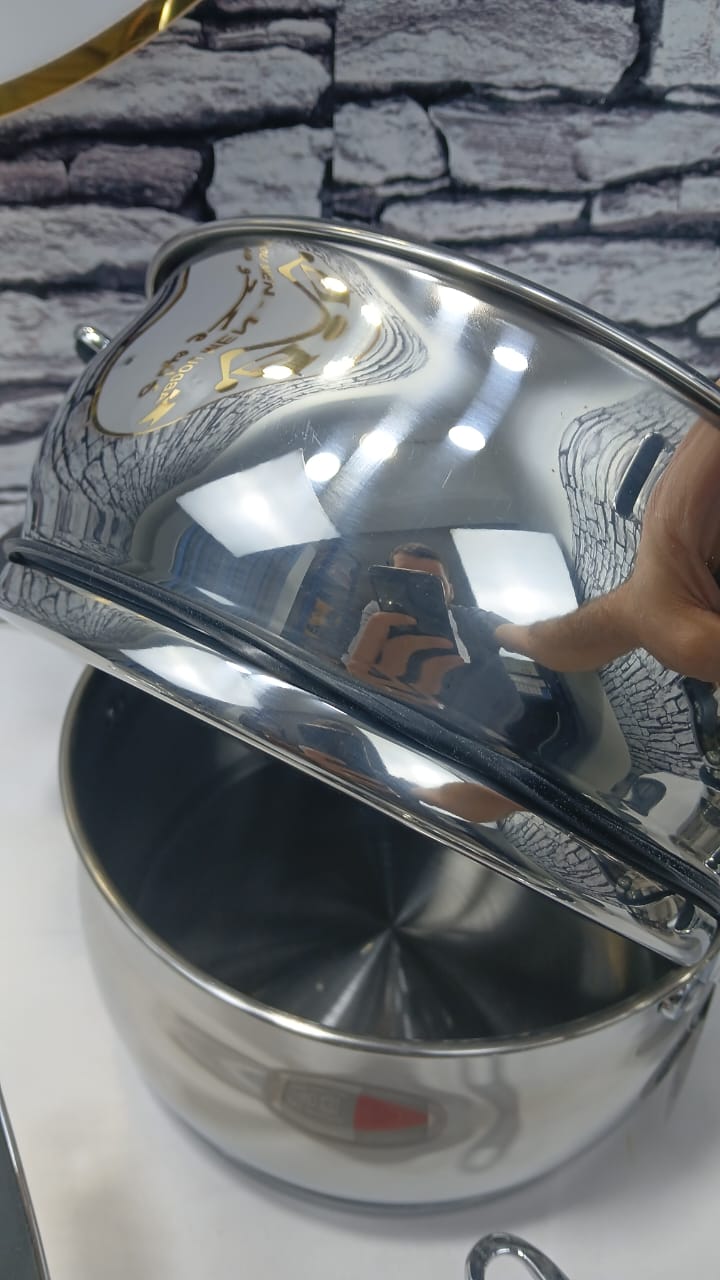 Pack Inox Luxe 15 Pièces + Couscousier 6 Litr